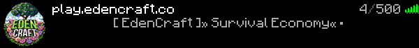 EdenCraft Minecraft Server Banner