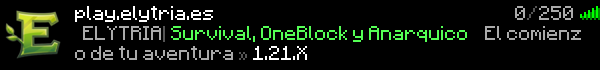 Elytria Minecraft Server Banner
