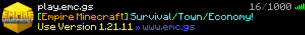 Empire Minecraft Minecraft Server Banner