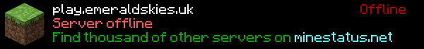Emerald Skies Minecraft Server Banner
