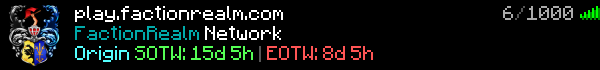 FactionRealm Minecraft Server Banner