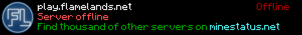 FlameLands Minecraft Server Banner