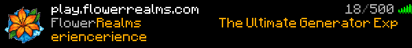 FlowerRealms Minecraft Server Banner