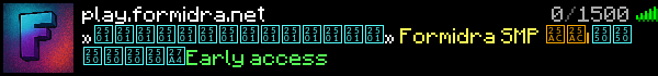 Formidra Minecraft Server Banner