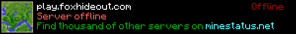 FoxHideout Minecraft Server Banner