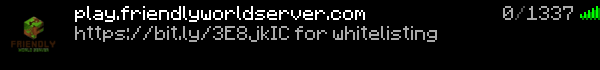 FriendlyWorldServer Minecraft Server Banner