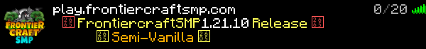 Frontiercraft SMP Minecraft Server Banner