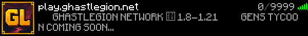 Ghastlegion Network Minecraft Server Banner