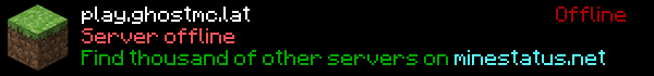 GhostMC Minecraft Server Banner