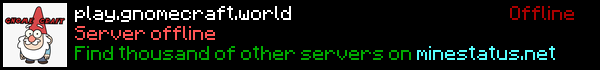 GnomeCraft Minecraft Server Banner
