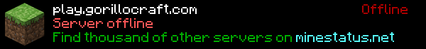 GorilloCraft Minecraft Server Banner