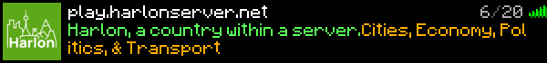 Harlon City Server Minecraft Server Banner