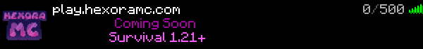 HexoraMC Minecraft Server Banner