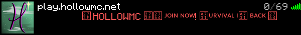 HollowMC Minecraft Server Banner