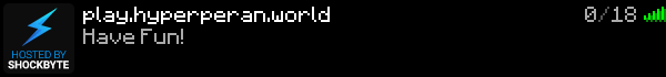 HyperPeran SMP Minecraft Server Banner