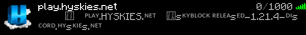 Hyskies Network Minecraft Server Banner