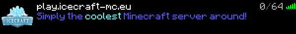IceCraft Minecraft Server Banner