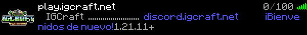IGCraft Minecraft Server Banner