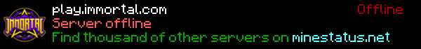 IMMORTAL SURVIVAL 1.18.2 Minecraft Server Banner