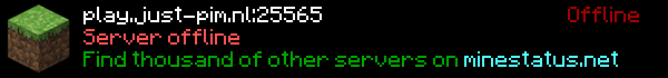 Just-Pim Minecraft Server Banner