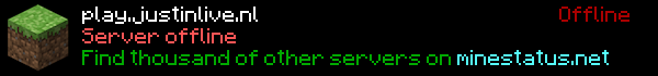 JustinLive Minecraft Server Banner