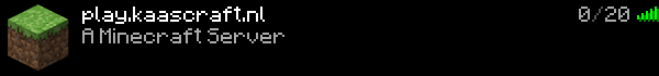 KaasCraft Minecraft Server Banner
