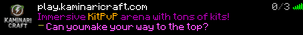 KaminariCraft Minecraft Server Banner