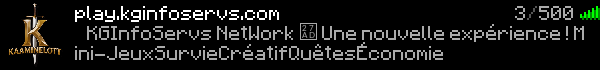 KGInfoServs Minecraft Server Banner
