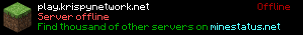 KrispyNetwork Minecraft Server Banner