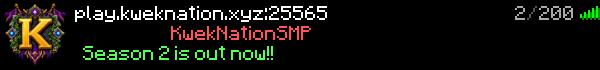 KwekNation SMP Minecraft Server Banner