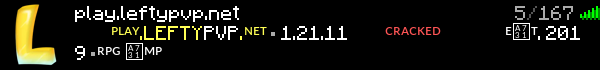 LeftyPvP Minecraft Server Banner