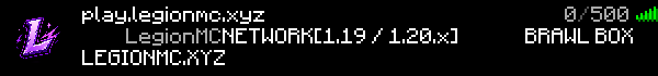 LegionMC Minecraft Server Banner