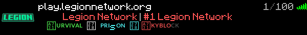 Legion Network Minecraft Server Banner