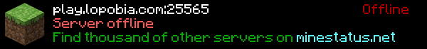 lopobia network Minecraft Server Banner