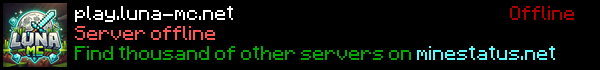 Luna MC Minecraft Server Banner
