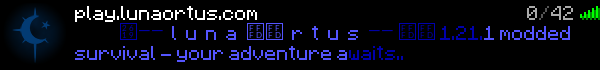lunaortus Minecraft Server Banner