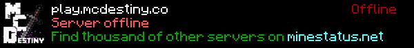 MCDestiny Minecraft Server Banner