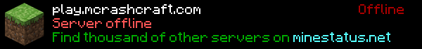 MCrashCraft Servers Minecraft Server Banner