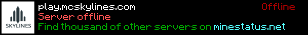 MC Skylines  Minecraft Server Banner