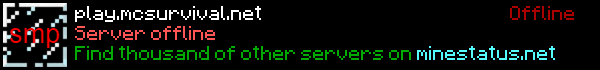 Mcsurvival Minecraft Server Banner
