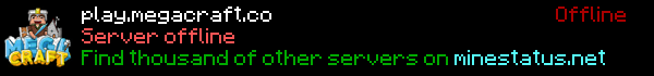 MegaCraft Minecraft Server Banner