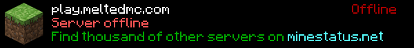Melted MC Minecraft Server Banner