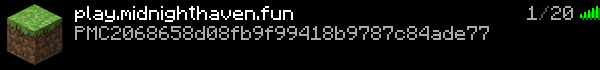 Midnight Haven Minecraft Server Banner