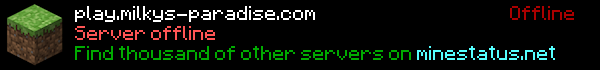 MilkysParadise Minecraft Server Banner