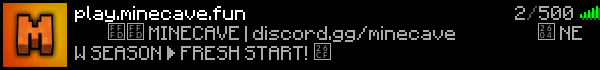 Mine Cave Minecraft Server Banner