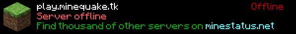 Mine Quake Minecraft Server Banner
