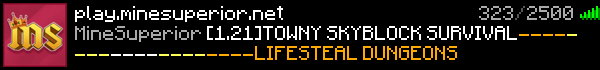 PlayMineSuperior  Minecraft Server Banner