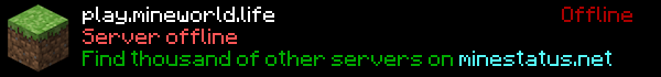 MineWorld Minecraft Server Banner