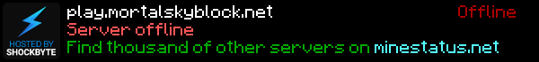 Mortal Skyblock Minecraft Server Banner