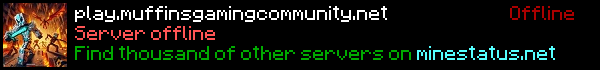 Muffins Gaming Community Minecraft Server Banner
